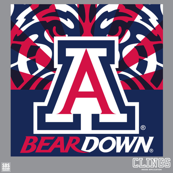 Arizona A Bear Down 5 Inch Window Cling