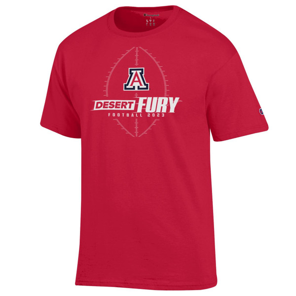 Champion Arizona Wildcats Desert Fury Football 2023 Short Sleeve Tee
