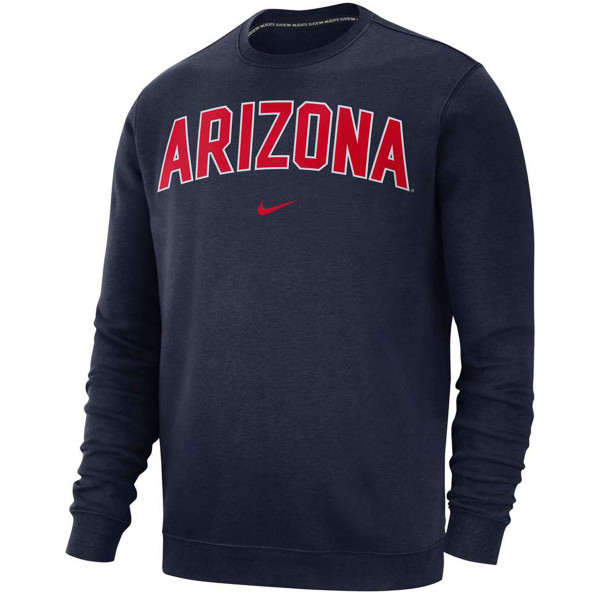 hvis Frost Rejse Nike: Arizona Wildcats Club Fleece Crew Sweatshirt | University of Arizona