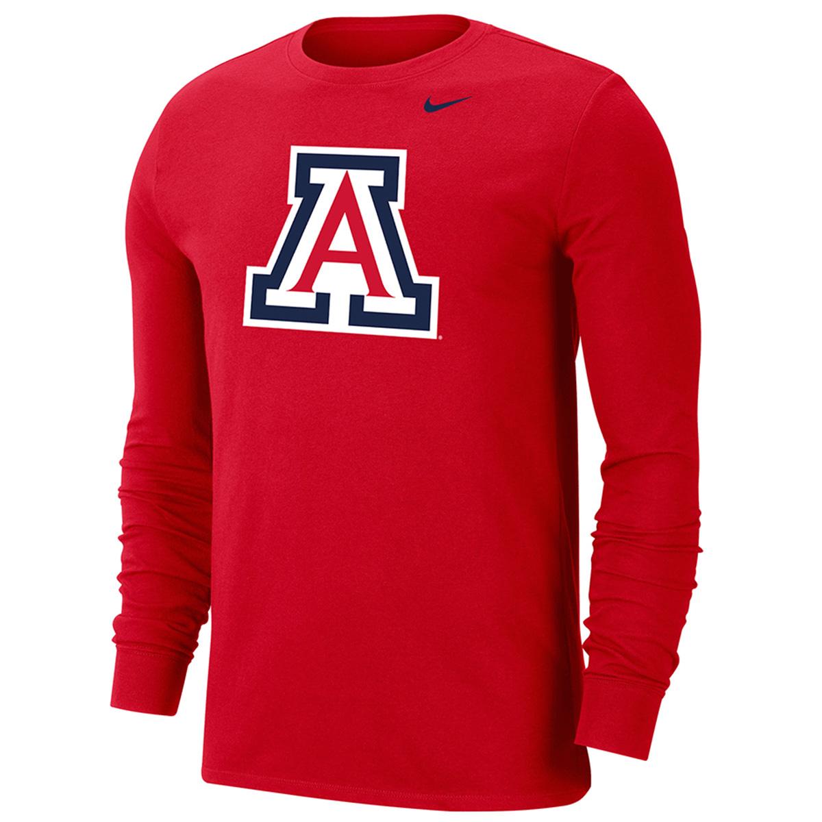 Nike: Arizona Team Logo Dri-Fit Cotton Long Sleeve | University of Arizona