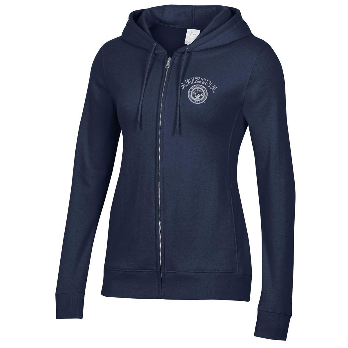 Sports zip up online hoodie womens